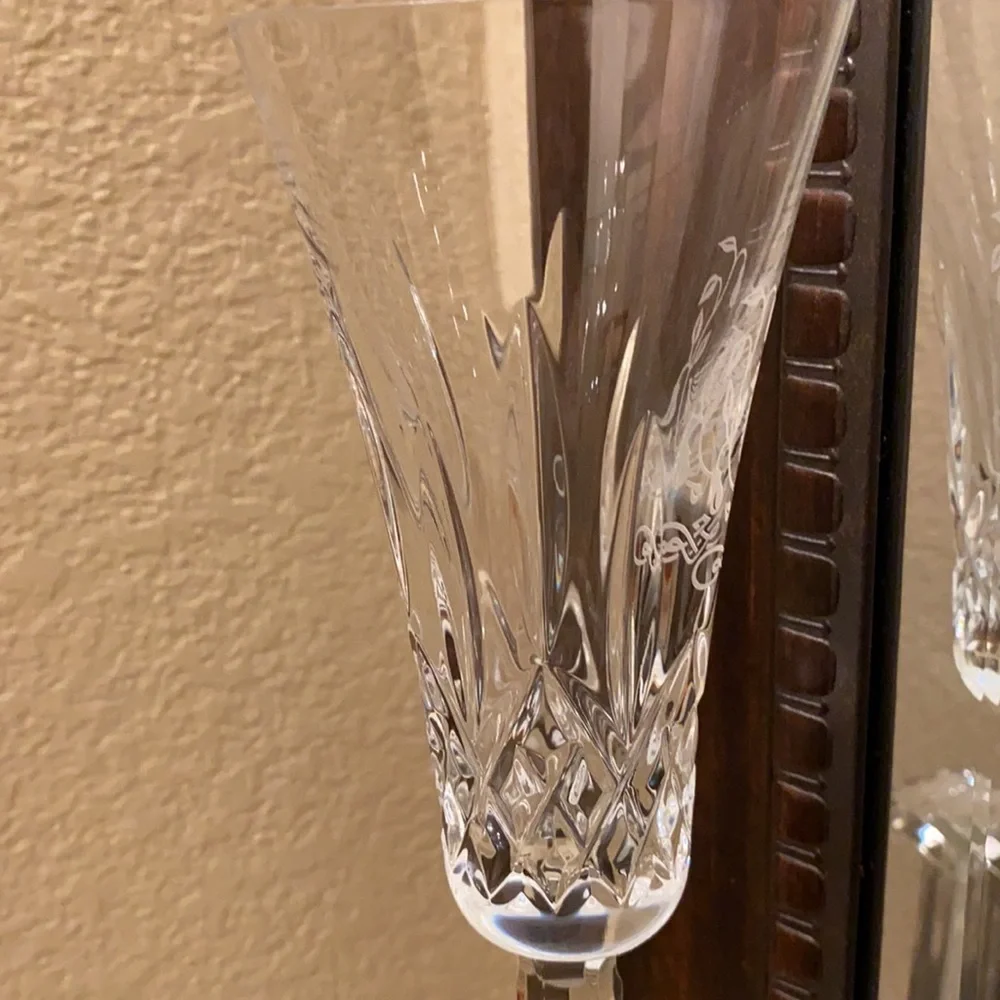 Waterford Crystal Collectible 12 Days of Christmas 1st Edition Champagne flute - Picture 5 of 6